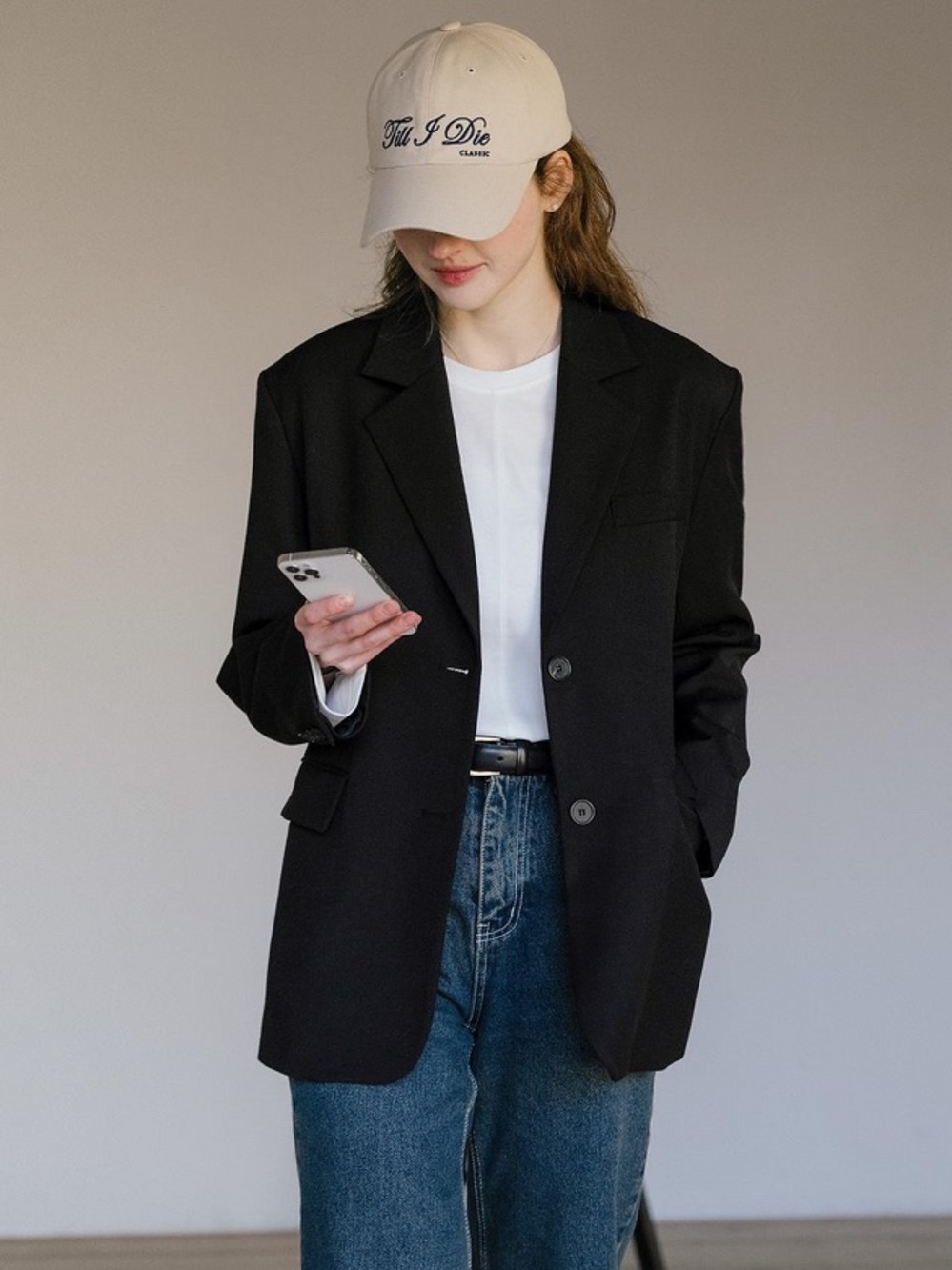 Women’s Black Relaxed Blazer Jacket
